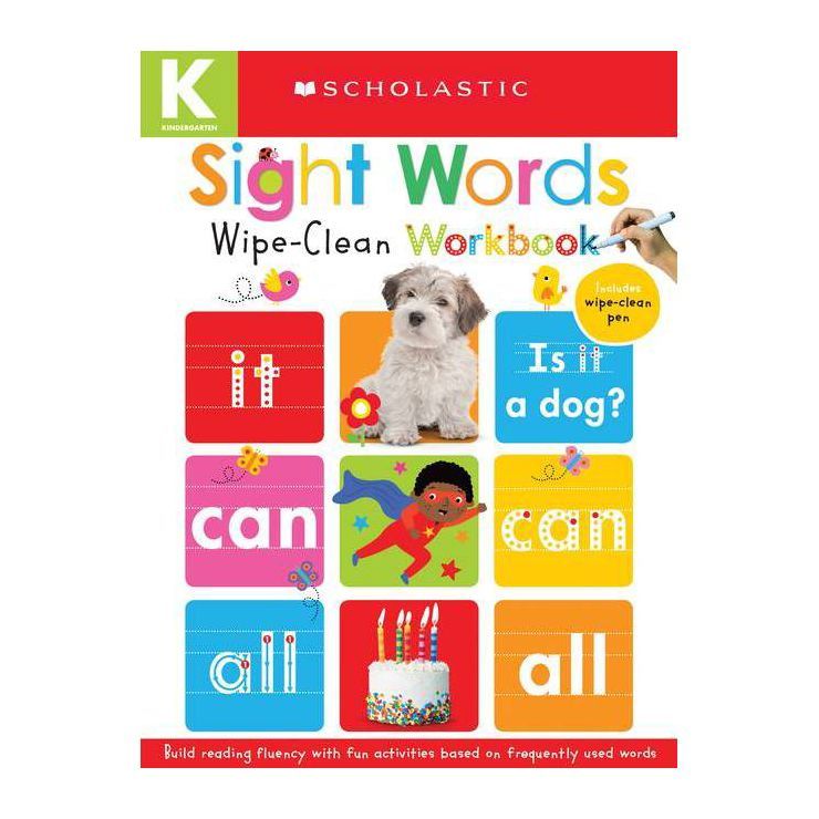 Wipe-Clean Workbooks: Sight Words (Scholastic Early Learners) - (Hardcover) | Target