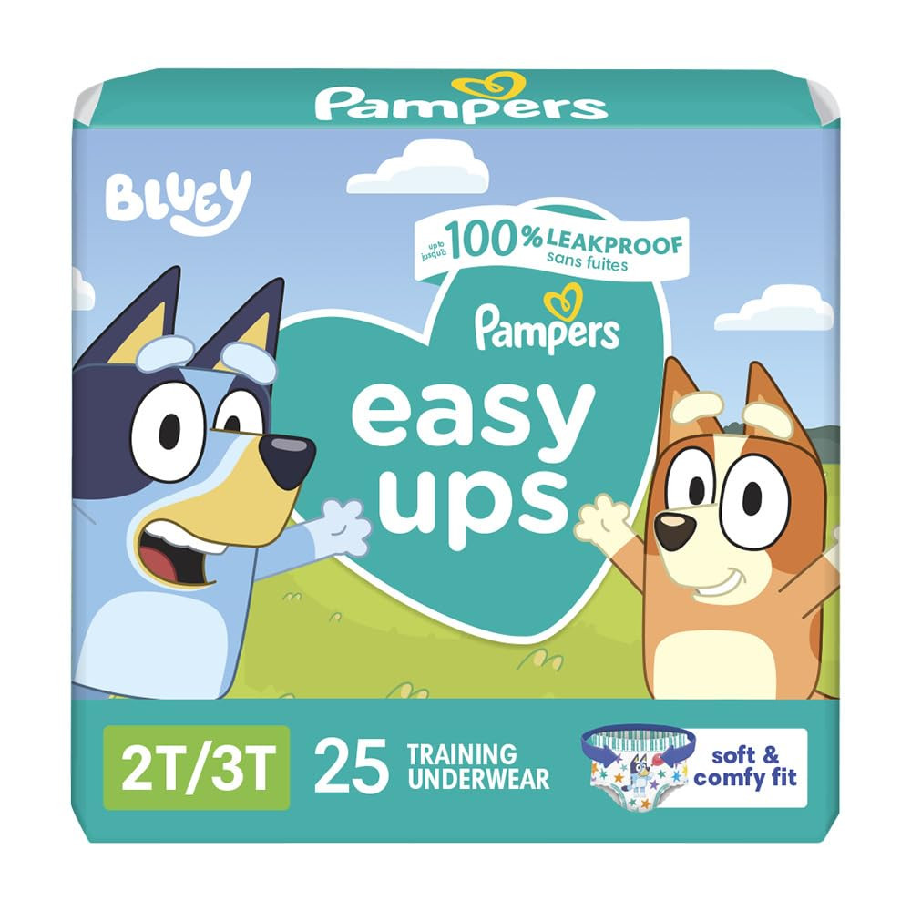 Pampers Training Pants - Easy Ups Boys & Girls Bluey - Size 2T-3T, 25 Count, Children's Potty Und... | Amazon (US)