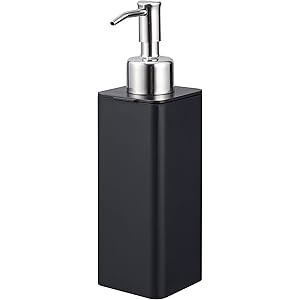 Yamazaki Home Liquid Refillable Hand Soap Dispenser with Pump | Bathroom, Kitchen, One Size, Black | Amazon (US)