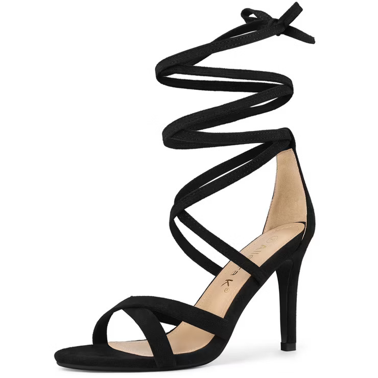 Allegra K Women's Lace Up Heels Stiletto High Heel Sandals | Target
