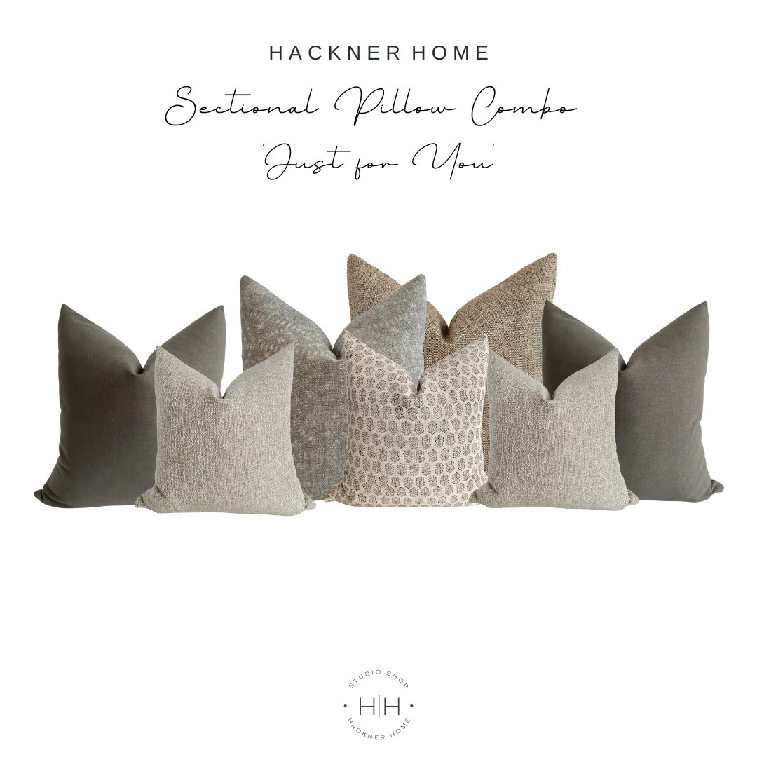 Sectional Pillow Combo 'Just for You' | Hackner Home (US)
