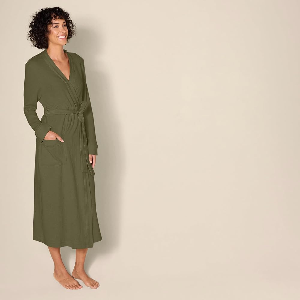 Amazon Essentials Women's Lightweight Waffle Full-Length Robe (Available in Plus Size) | Amazon (UK)