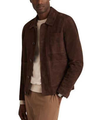REISS Wilstead Suede Press Stud Trucker Jacket | Bloomingdale's Men | Bloomingdale's (AU)