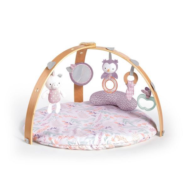 Ingenuity Cozy Spot Reversible Duvet Activity Gym with Wooden Toy Bar | Target