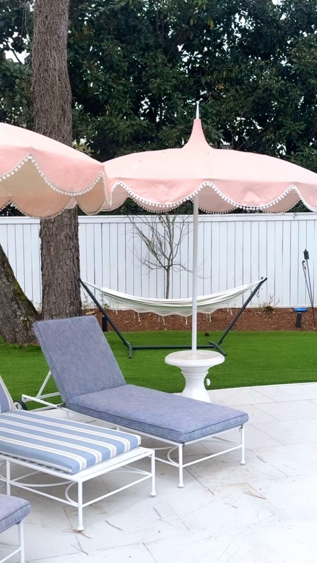 Backyard is my happy place. My exact umbrellas are no longer available, but I got them from one Kings Lane and the ones I linked are almost identical. They’re just slightly different with piping at the bottom and I honestly like them more! And they’re on sale right now For 40% off! Even on sale, they are an investment, so I linked to more affordable option as well.

Also linking some other items that will give you a similar pink and blue vibe for your backyard! 

#LTKHome #LTKSeasonal #LTKSaleAlert