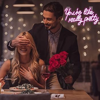 Lucunstar You're Like Really Pretty Neon Sign,Led Sign,Pink Led Neon Light for Wall Decor,Neon Si... | Amazon (US)