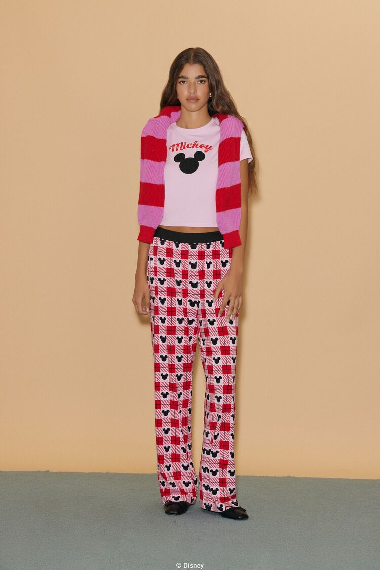 Disney Mickey Mouse Pajama Tee & Pants Set | Forever 21