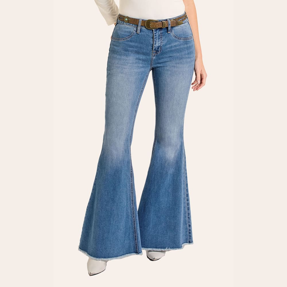 Rock & Roll Denim Women's Medium Wash Bell Bottom Jeans | Cavender's