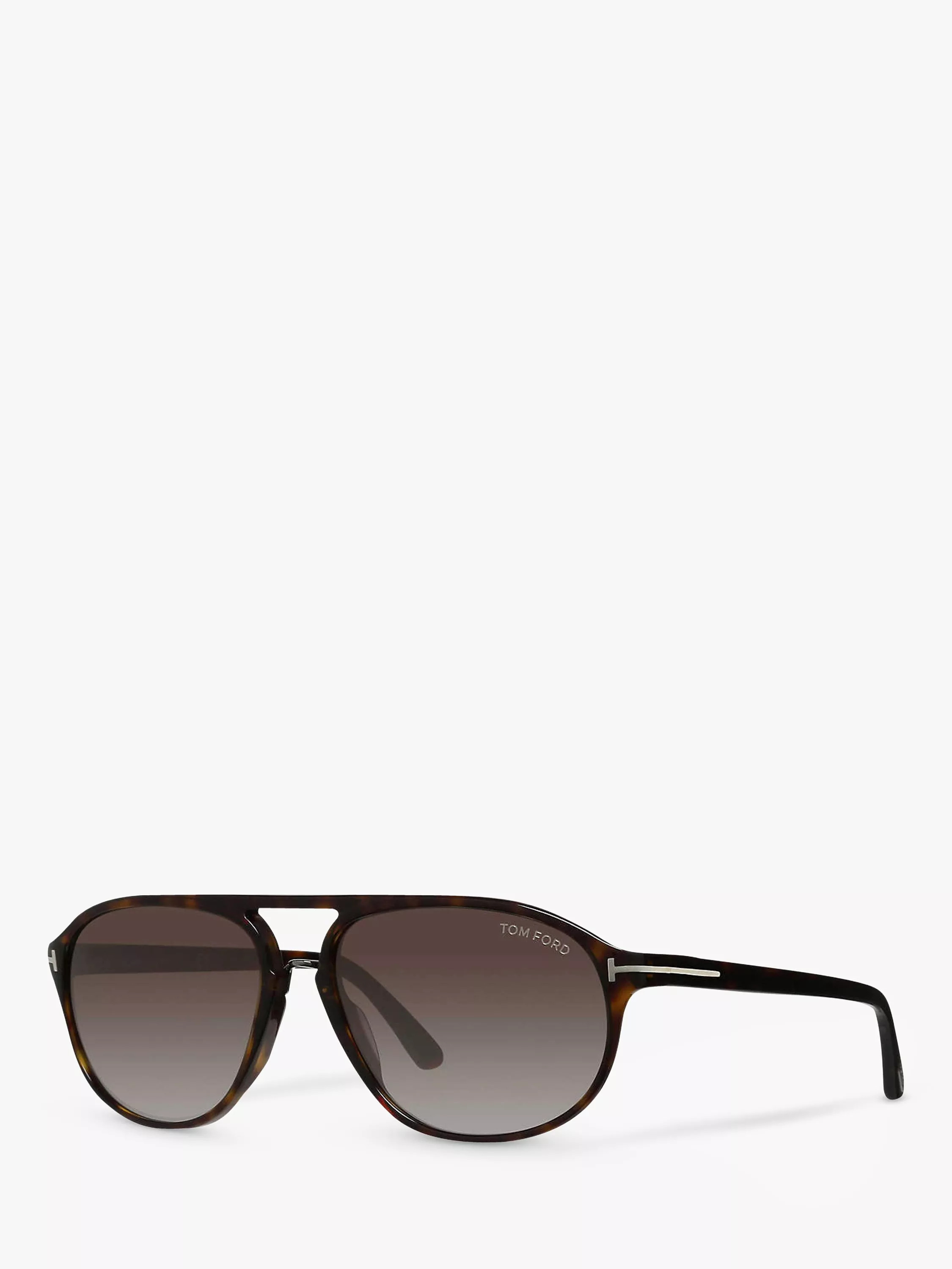 TOM FORD FT0447 Jacob Gradient Aviator Sunglasses, Brown | John Lewis (UK)