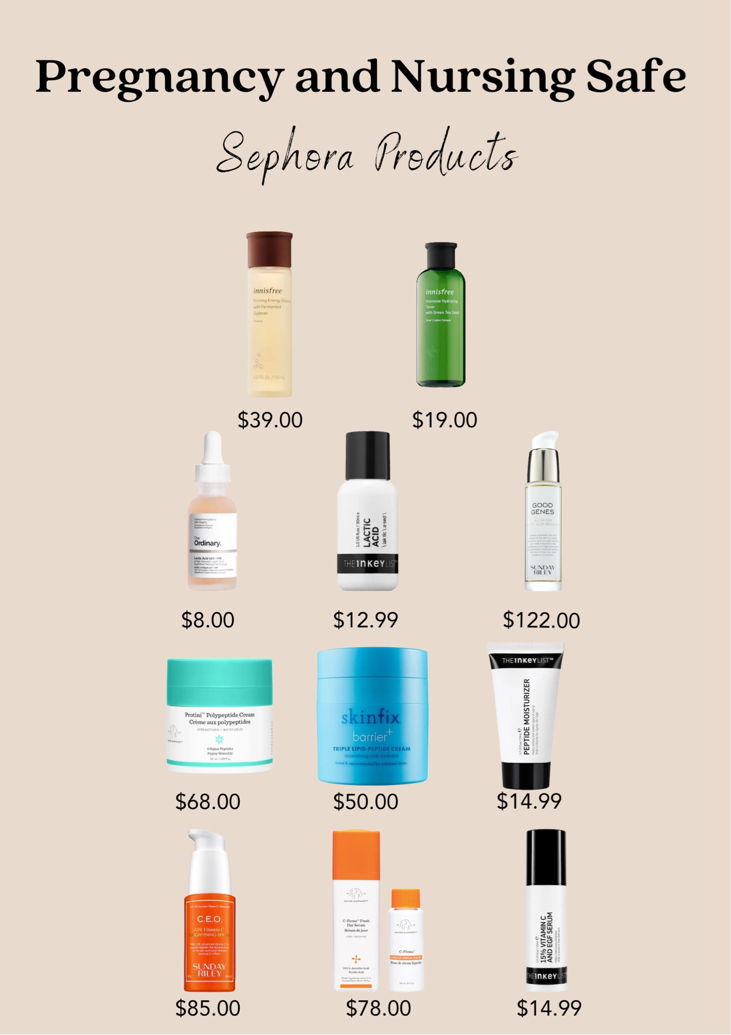 Pregnancy & nursing safe skin care products from Sephora 


Sephora is having 20% beauty inside sale, sign up and enter code YAYGIFTING at checkout  

#LTKbeauty #LTKGiftGuide #LTKsalealert