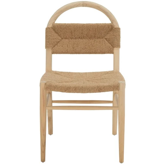 SAFAVIEH Ottilie Dining Chair, Natural Sungkai/Natural Jute Rope (19.5 in. W x 18.7 in. D x 36.6 ... | Walmart (US)