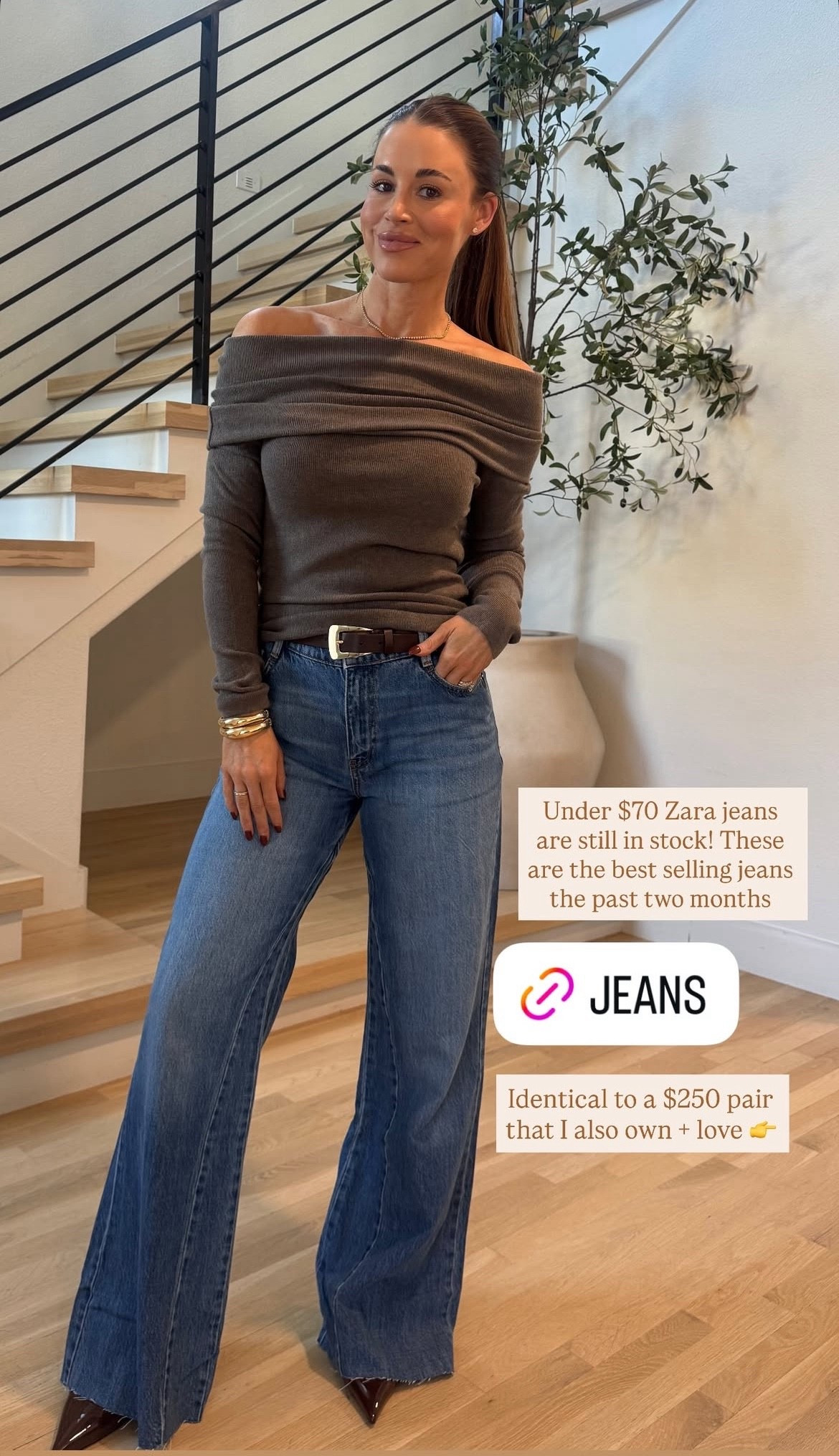 Under $70 Zara jeans are still in stock! These are the best selling jeans the past two months!

Identical to a $250 pair that I also own + love.

#LTKdayinmylife #LTKGiftGuide #LTKootd
