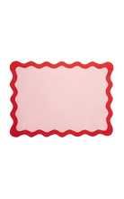 Scalloped Linen Placemat and Napkin Set | Moda Operandi (Global)