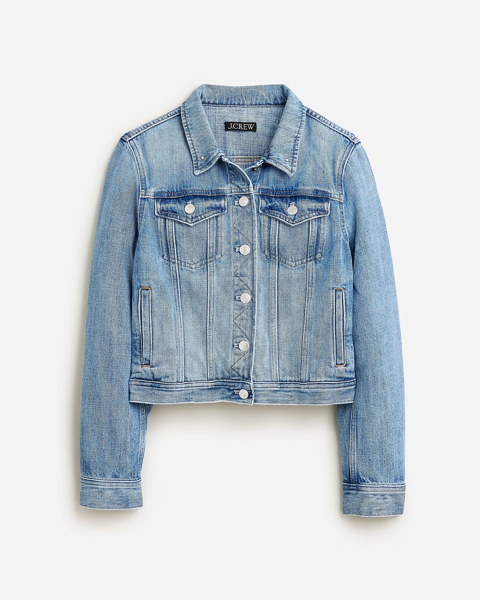 New classic denim jacket in Bianca wash | J.Crew US