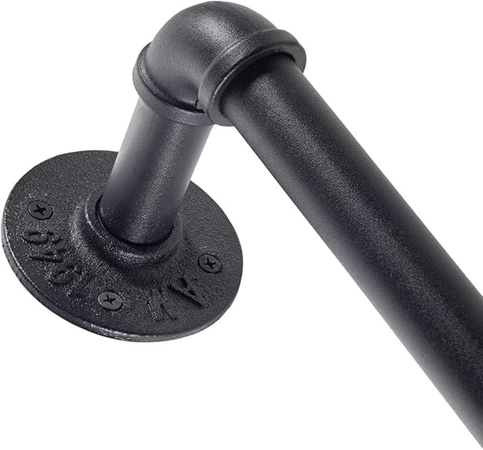 FELIDESIGN Curtain Rods, Industrial Curtain Rod, Outdoor Curtain Rod, Black Curtain Rod, Rustic C... | Amazon (US)
