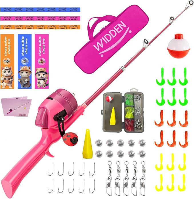 Kids Fishing Pole, Telescopic Fishing Rod, Toddler Collapsible Fishing Rod and Reel Combo with Ta... | Amazon (US)