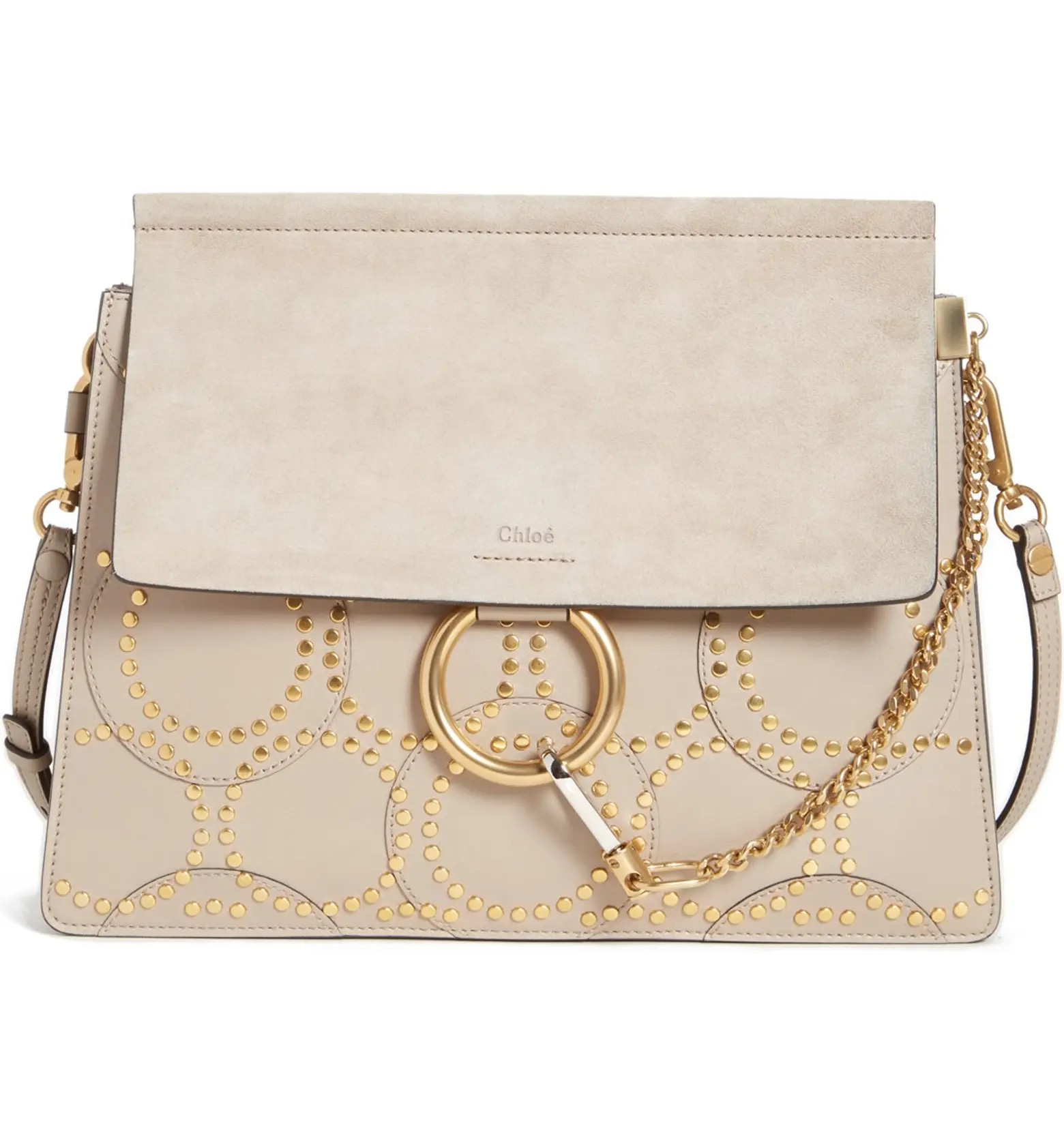 'Faye' Studded Calfskin Shoulder Bag | Nordstrom