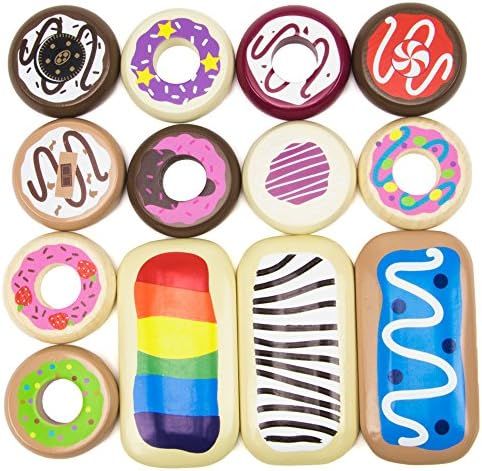 Imagination Generation Baker's Dozen Wooden Donuts, 13 Assorted Colorful Wood Eats! Pastries | Amazon (US)