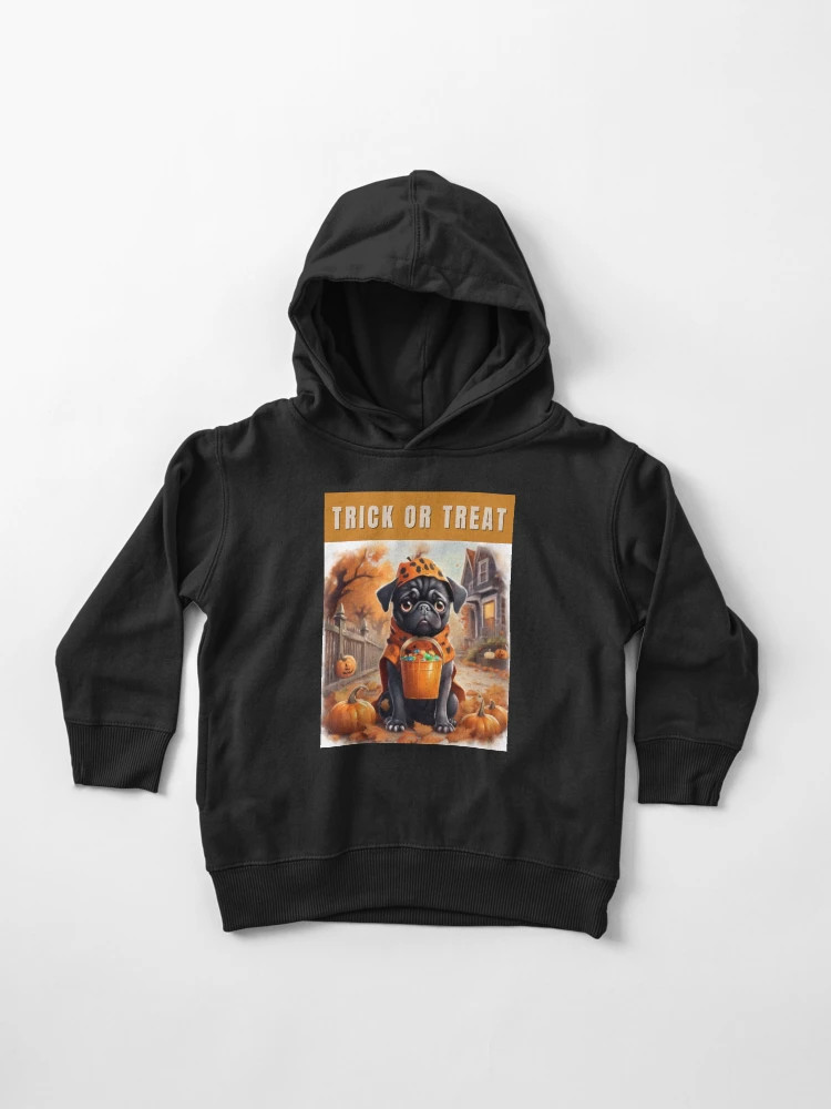 Halloween Pug - Trick or Treat Toddler Pullover Hoodie | Redbubble (US)