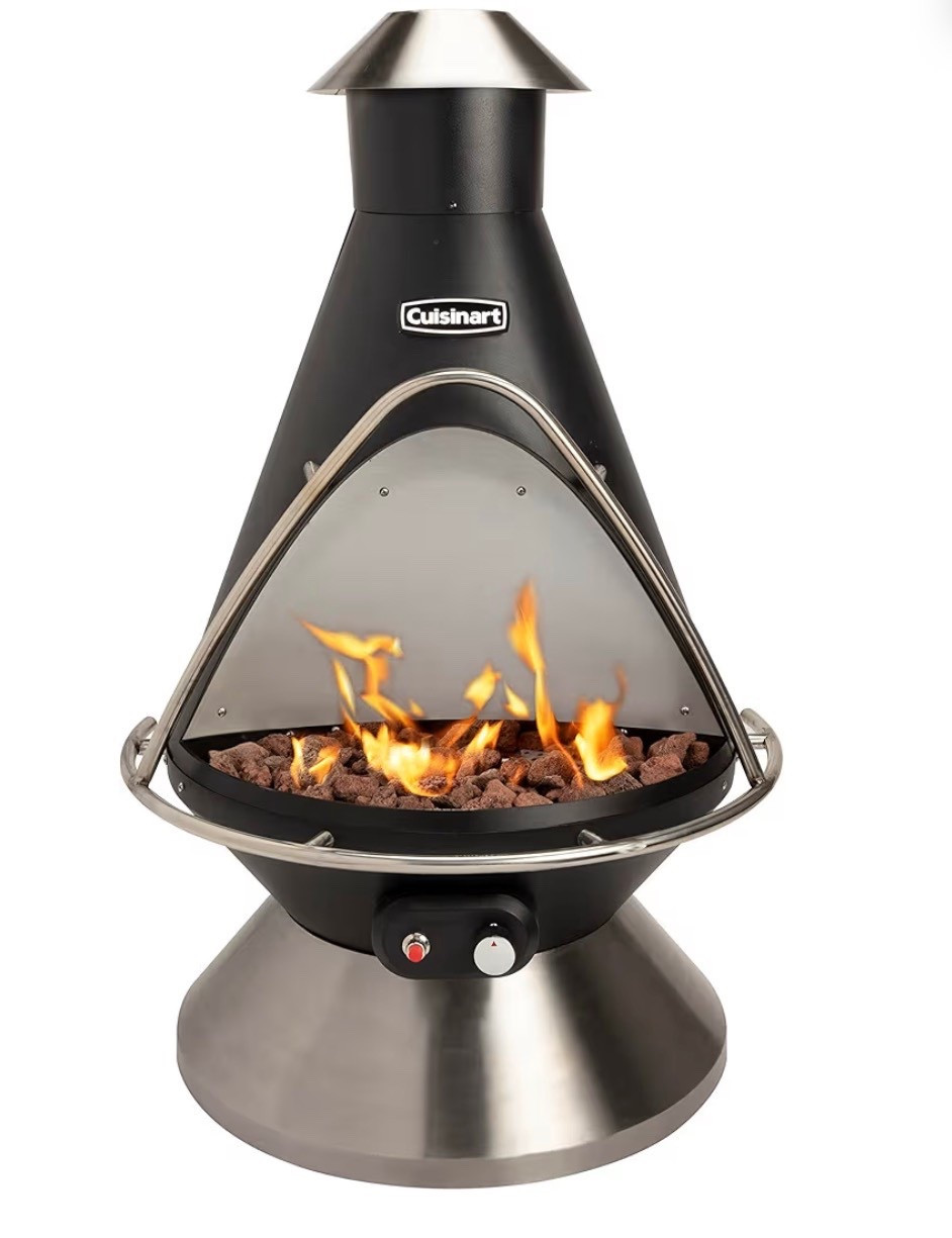20% off! 

Cuisinart Chimenea Propane Fire Pit, 40,000 BTU Adjustable Gas Fire Pit for Patios, Includes Lava Rocks, Directional Heat Shield and Push to Start Ignition, Perfect for Backyards, Decks, and Patios

#LTKSaleAlert #LTKHome