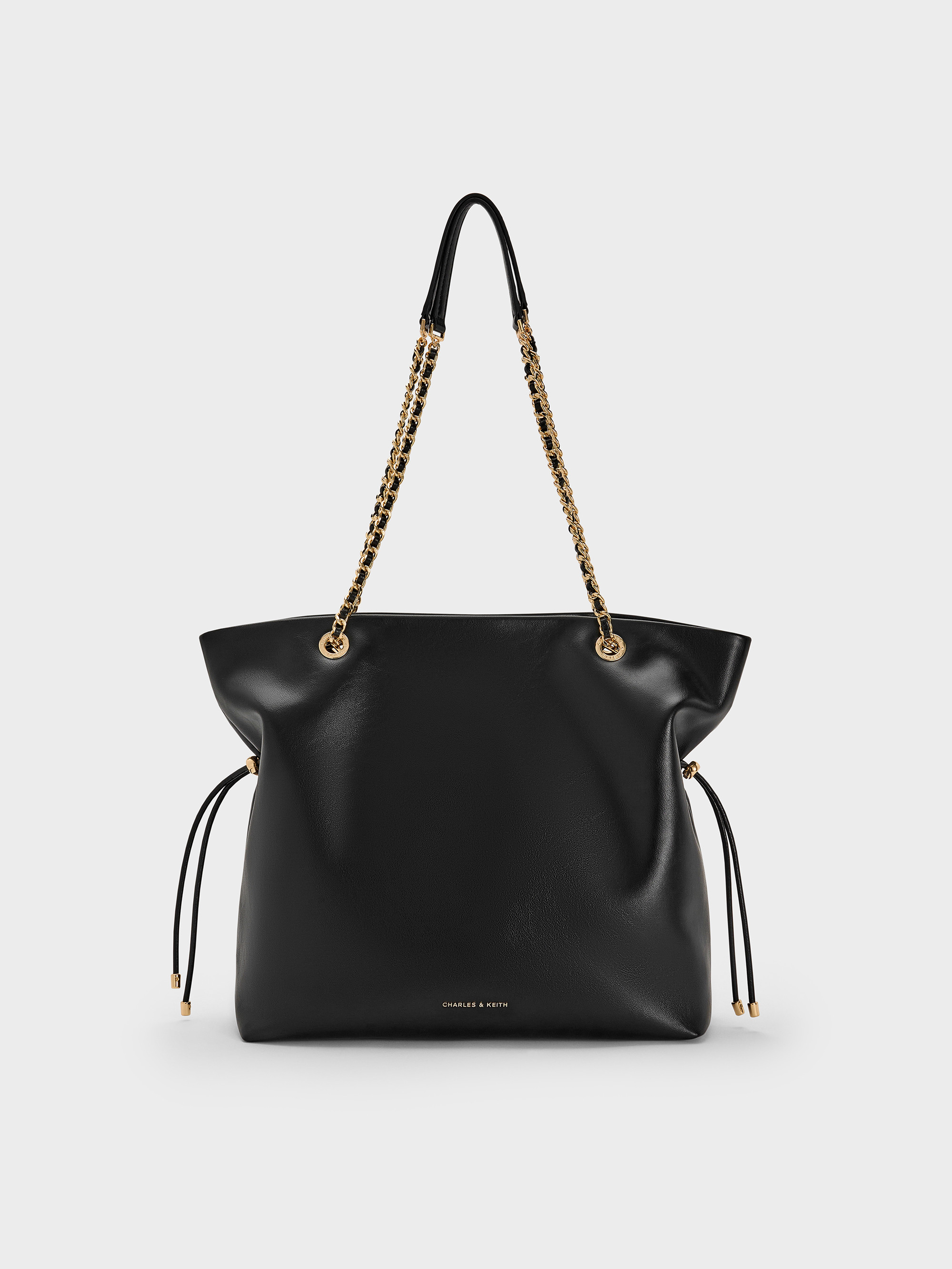 Arya Braided-Chain Tote Bag
    
         - Black | Charles & Keith US