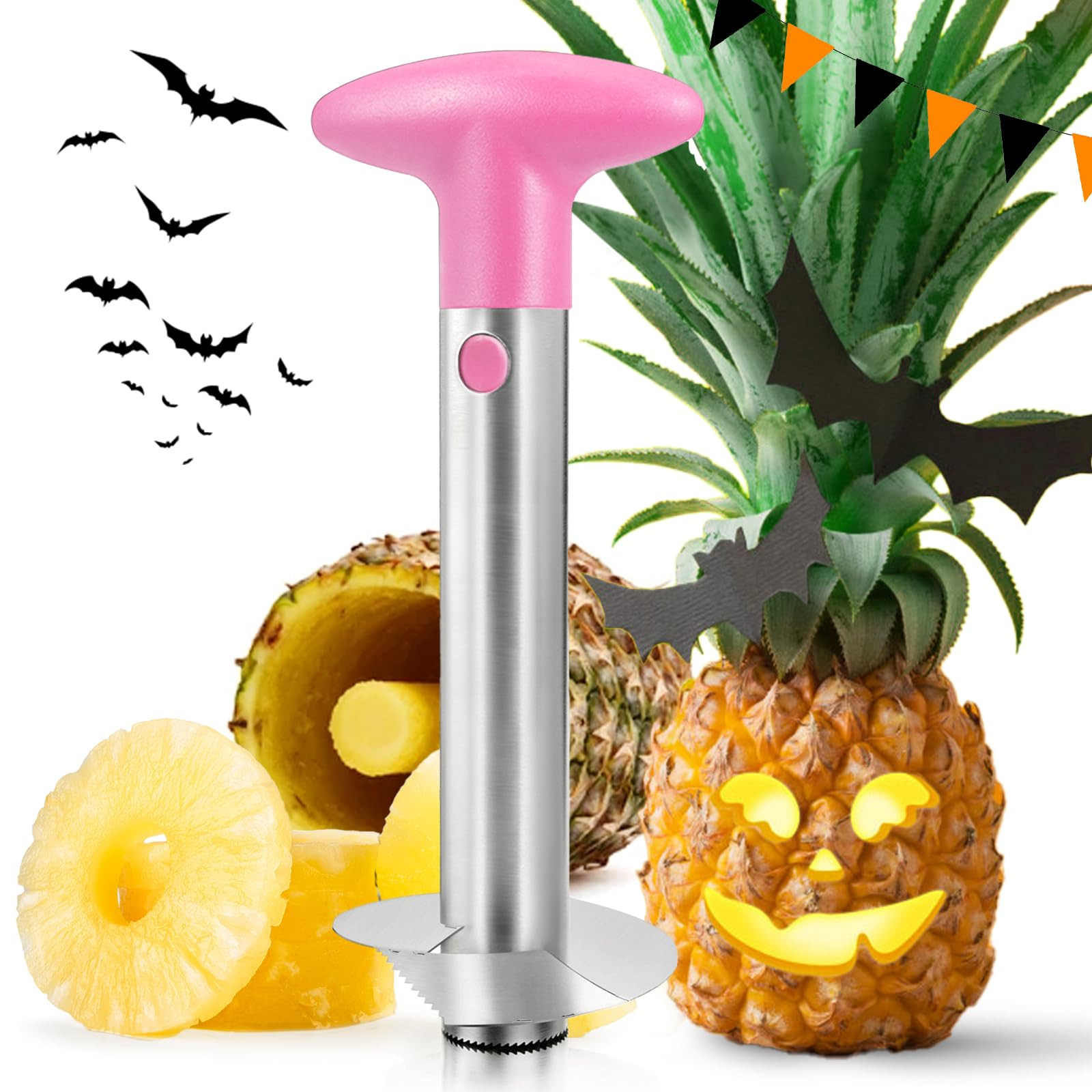 Pineapple Corer, [Upgraded, Reinforced, Thicker Blade] Newness Premium Pineapple Corer Remover, S... | Amazon (US)
