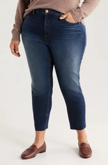 KUT from the Kloth Rachael Fab Ab High Waist Crop Mom Jeans | Nordstrom | Nordstrom