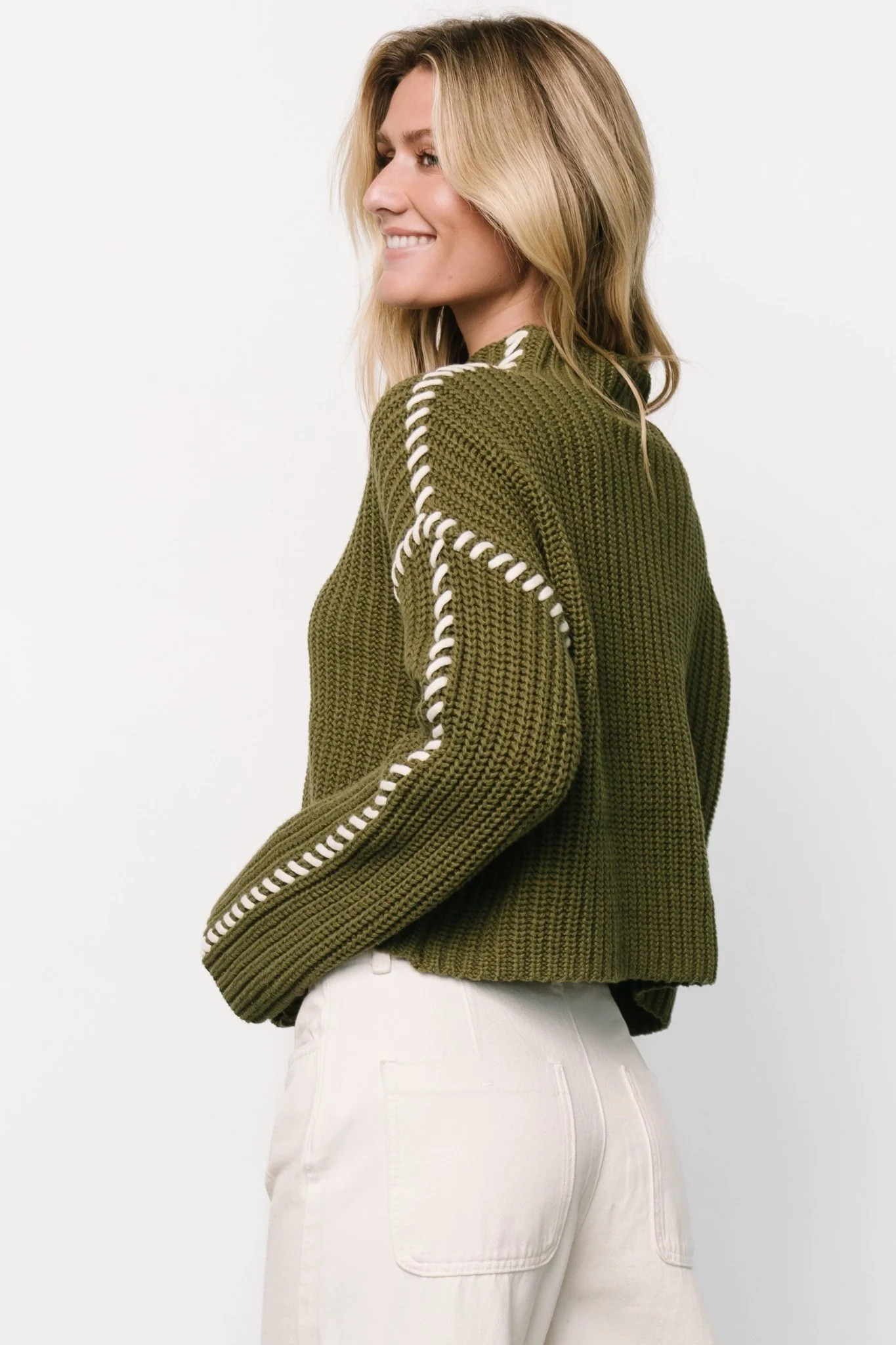 Madden Knit Sweater | Olive | Baltic Born