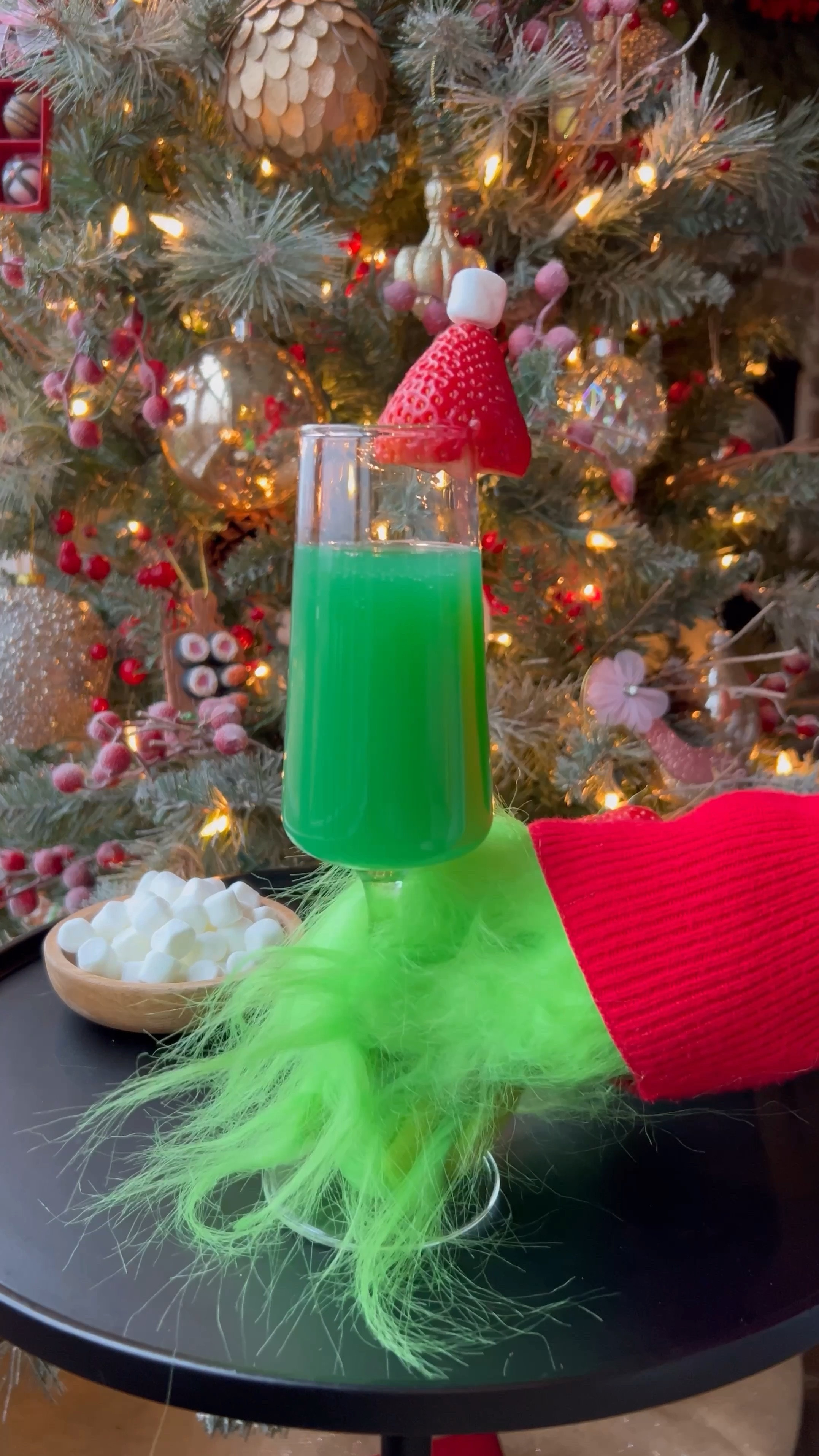 All the supplies you need to make this Grinch drink. Splash of blue curaçao , OJ and Prosecco to your liking. 

#LTKParties #LTKSeasonal #LTKHoliday