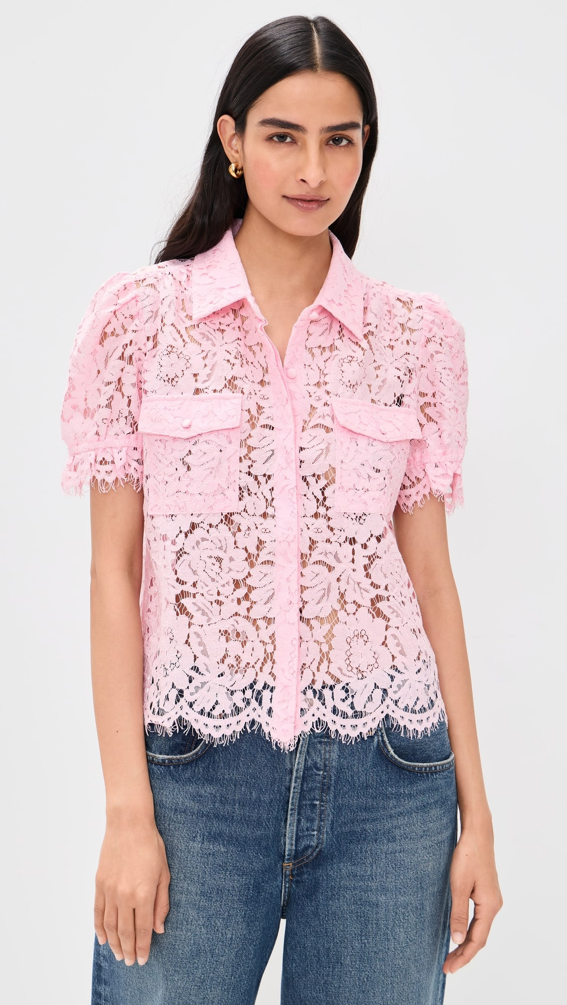 Mina Lace Shirt | Shopbop