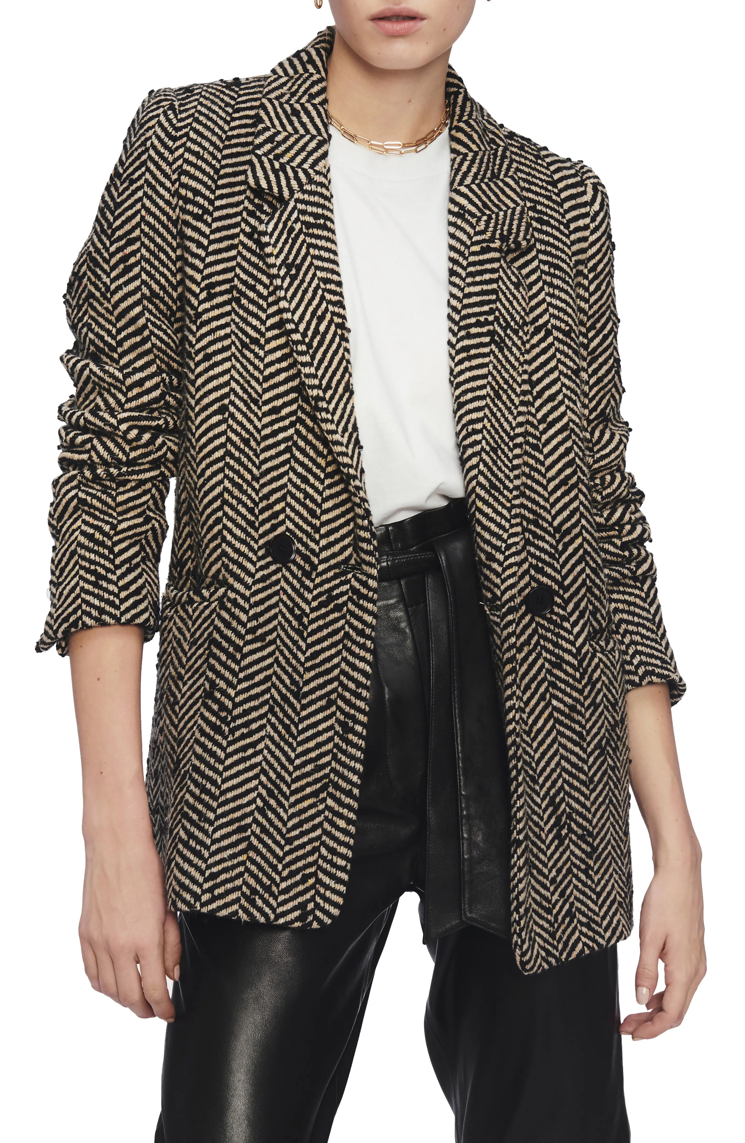 Fishbone Double Breasted Blazer | Nordstrom