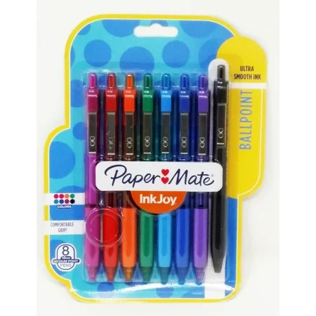 Paper Mate InkJoy 300RT Retractable Ballpoint Pens Medium Point (1.0mm) Assorted 8 Count | Walmart (US)