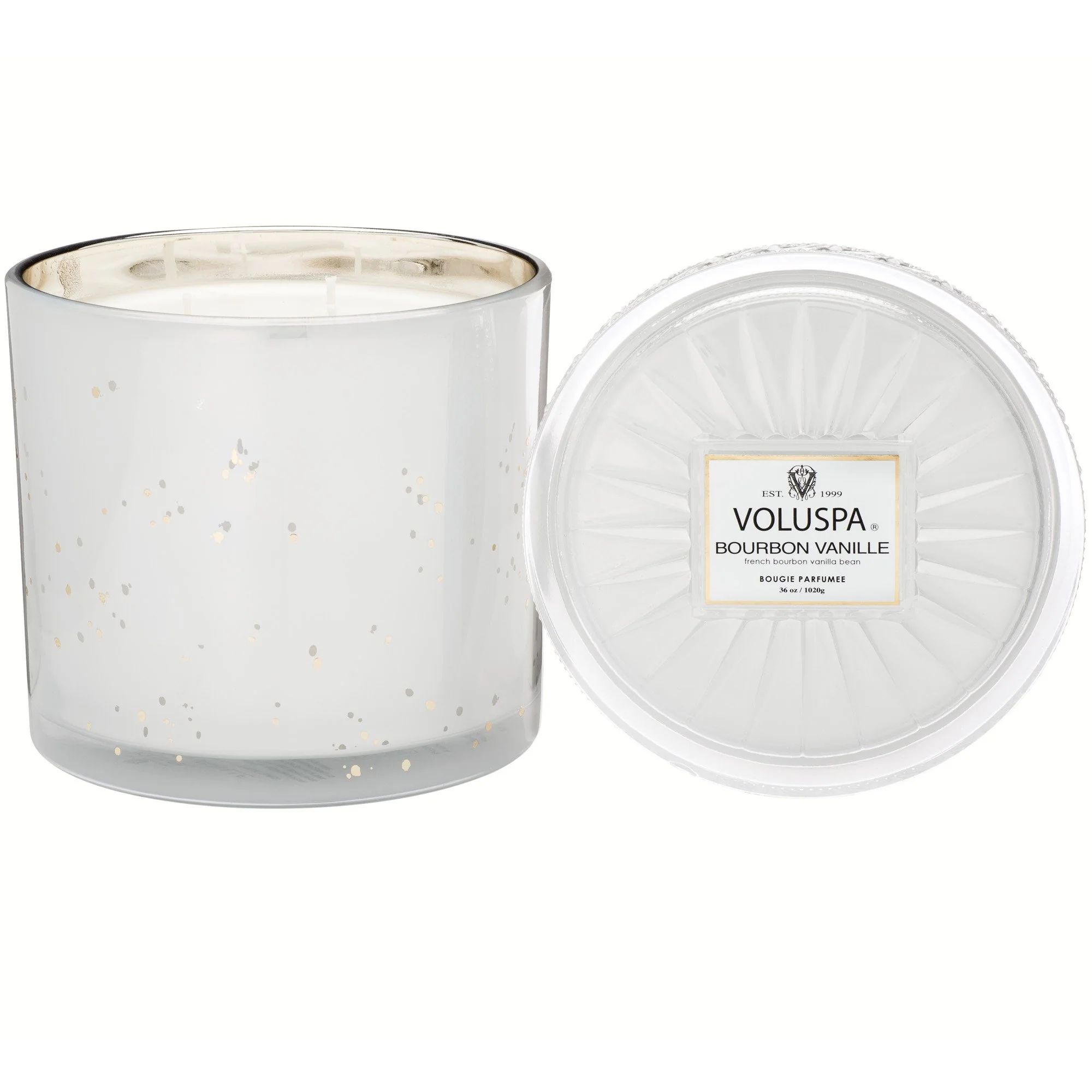 Grande Maison 3 Wick Glass Candle in Bourbon Vanille design by Voluspa | Burke Decor