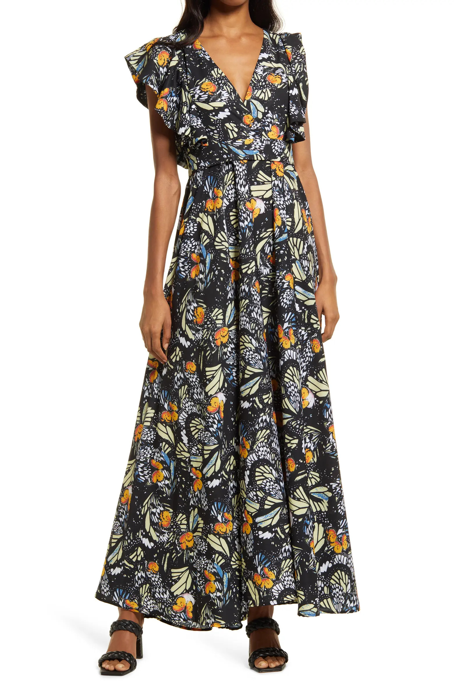 Butterfly Print Maxi Dress | Nordstrom