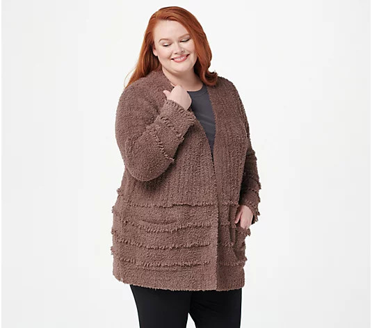 Barefoot Dreams CozyChic Boardwalk Cardigan | QVC