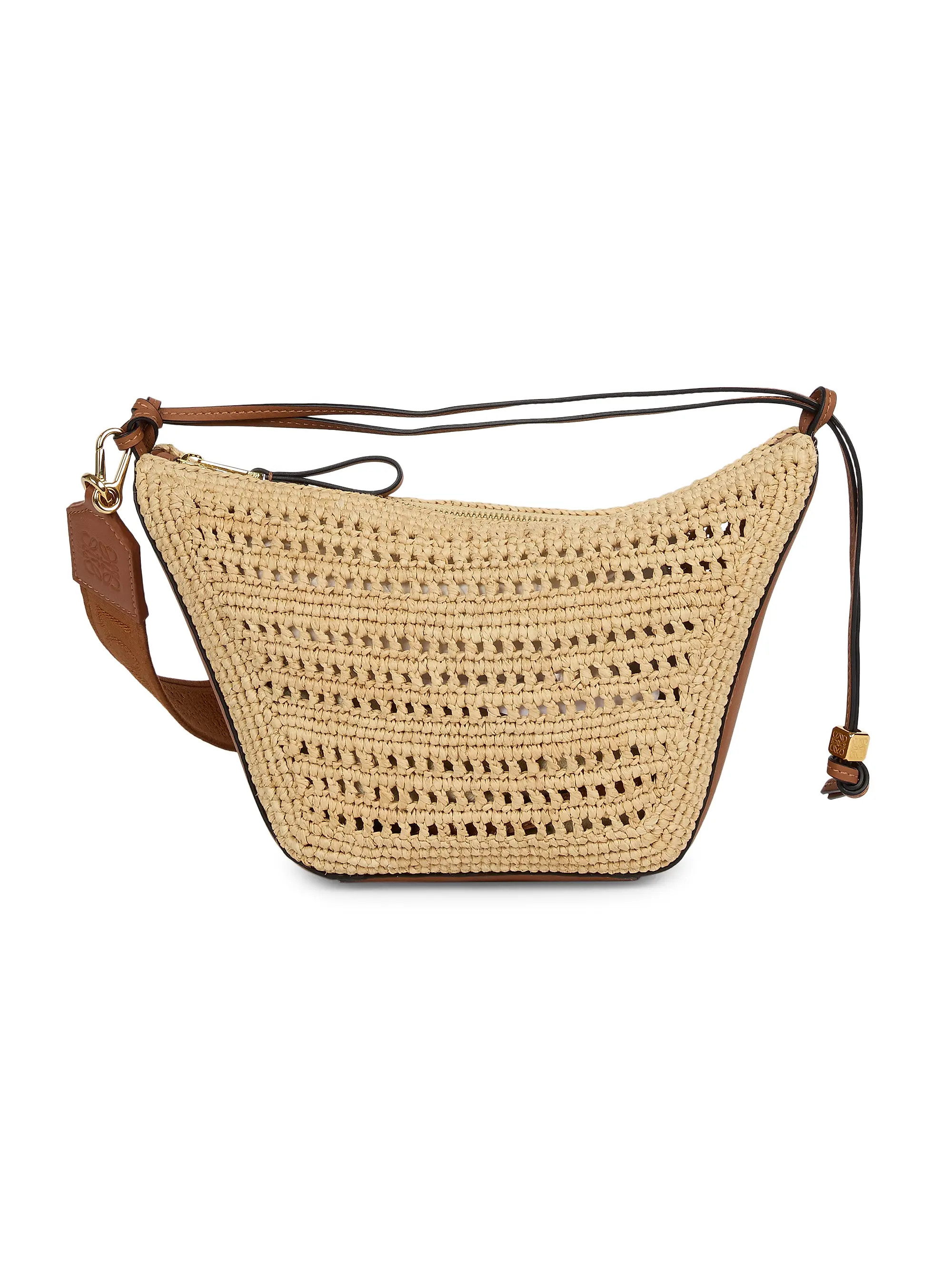 LOEWE LOEWE x Paula's Ibiza Mini Raffia Hammock Hobo Bag | Saks Fifth Avenue | Saks Fifth Avenue