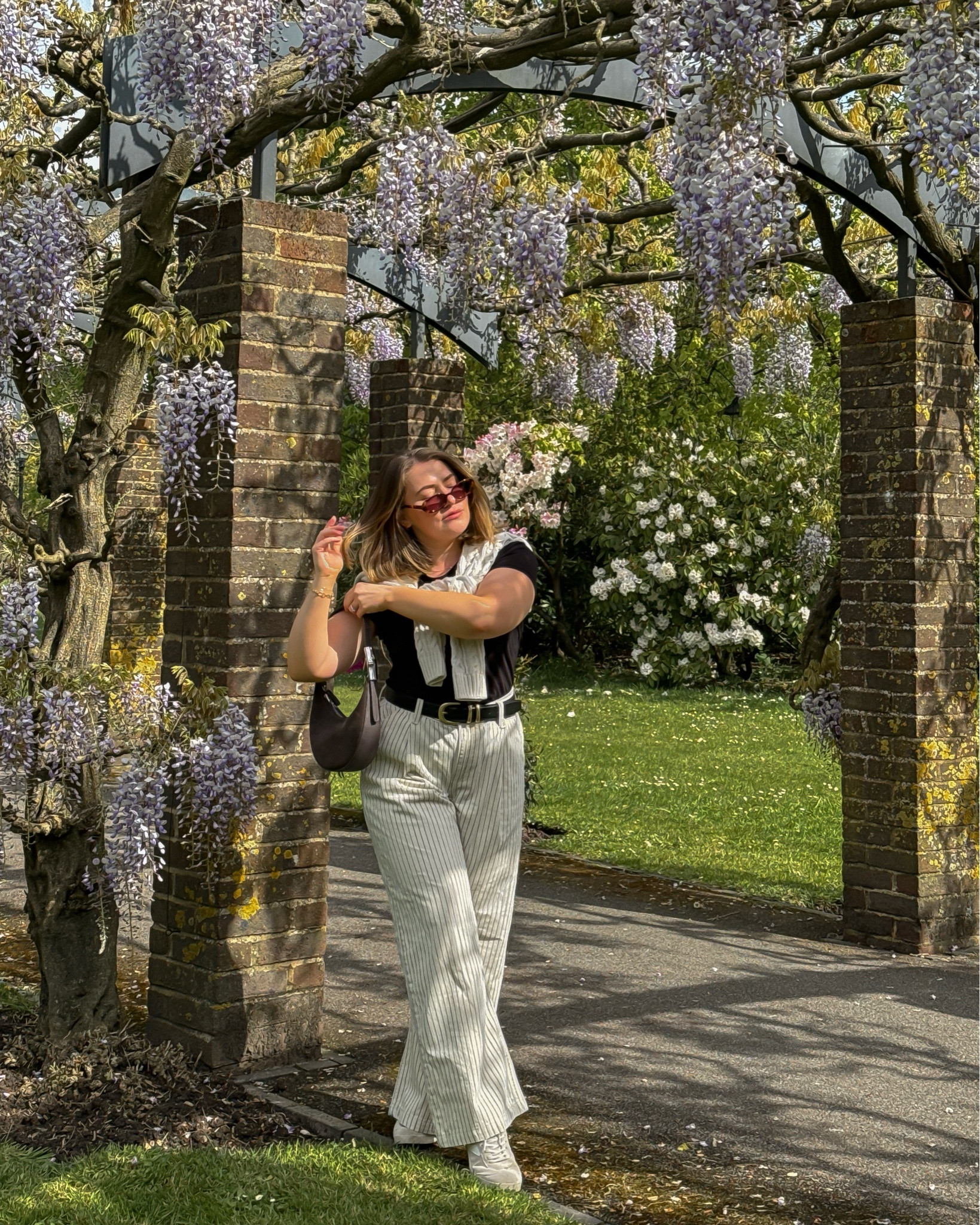 Stripe trousers for summer 