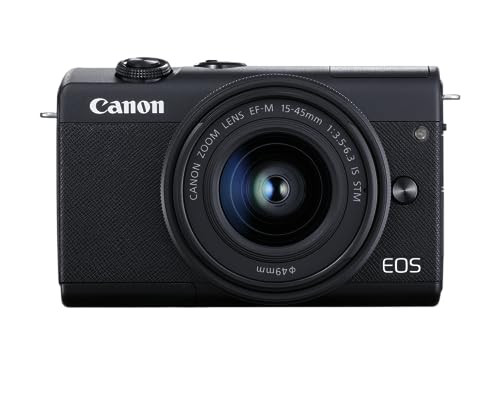 Canon EOS M200 Compact Mirrorless Digital Vlogging Camera with EF-M 15-45mm Lens, Vertical 4K Video Support, 3.0-inch Touch Panel LCD, Built-in Wi-Fi, and Bluetooth Technology, Black | Amazon (US)