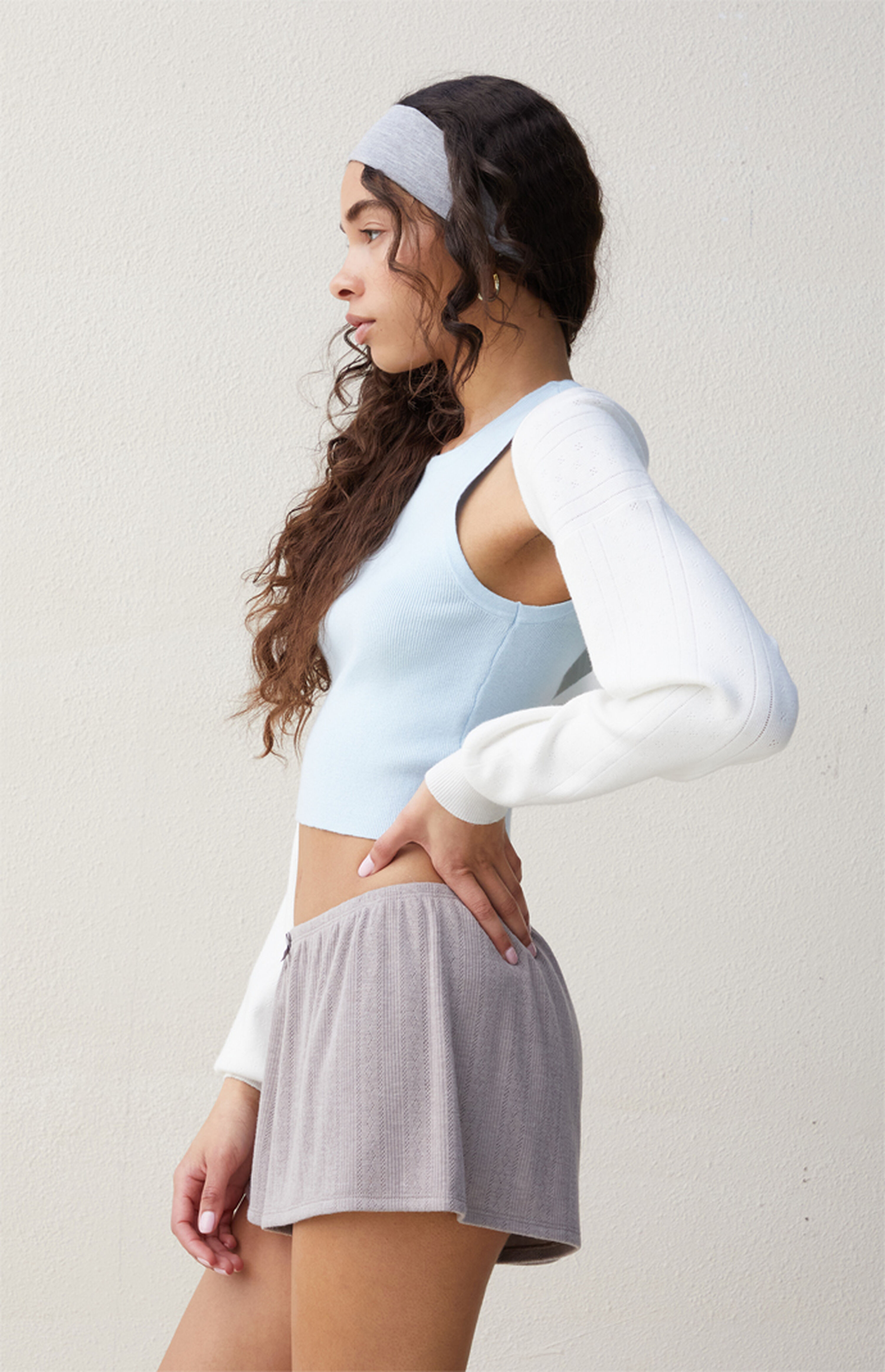 Beverly & Beck Pointelle Bolero | PacSun