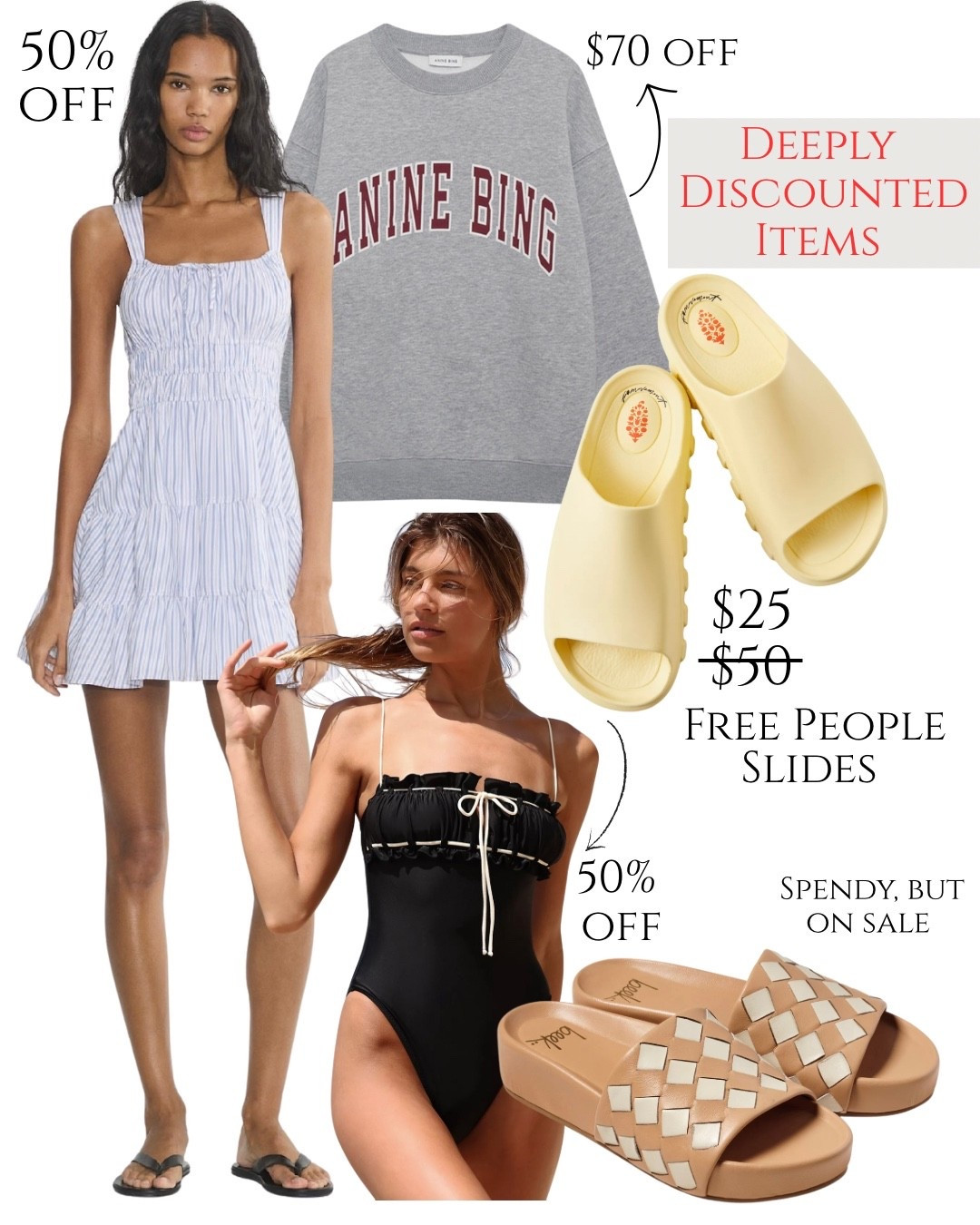 Daily discounts. The free people items are only on sale today.

#LTKFindsUnder100 #LTKSaleAlert