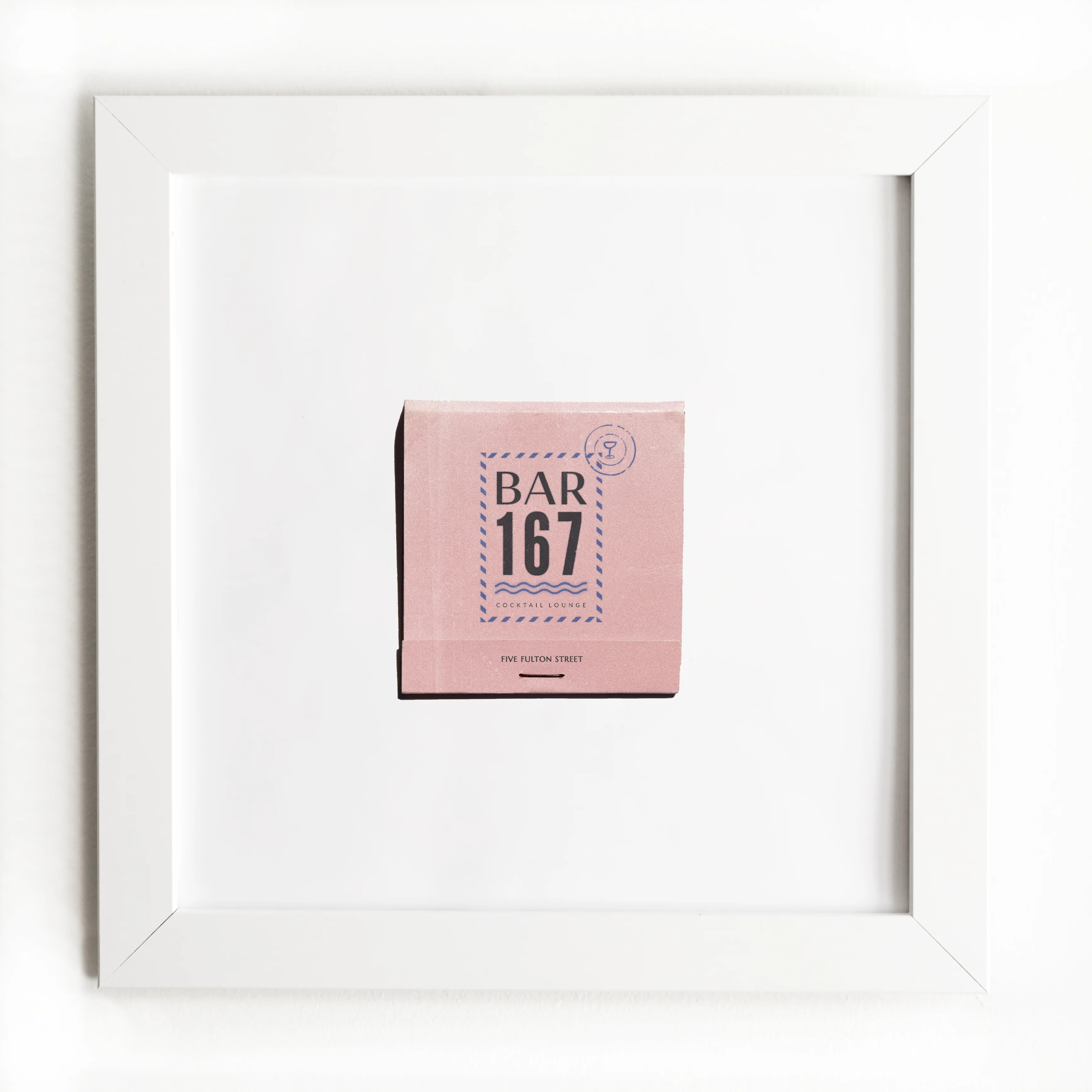 Bar 167 - Framed Print Matchbook - Gift - MatchSouth | Match South