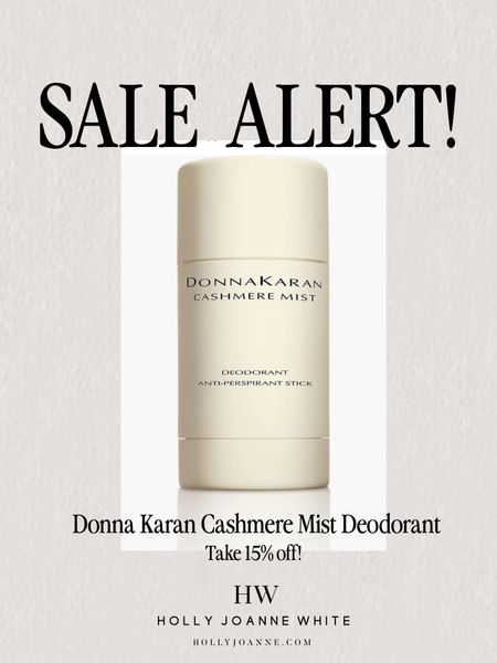 Donna Karan Cashmere Mist Deodorant 15% off!! 

Nordstrom sale. 
Gift idea | Stocking Stuffer | Luxury Beauty Sale | Winter Outfits | Neutrals | Holiday Outfit 
#HollyJoAnneW

#LTKsalealert #LTKfindsunder50 #LTKbeauty
