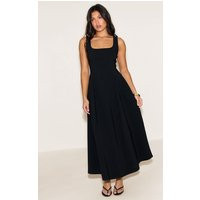 Black Scoop Neck Sleeveless Maxi Dress | PrettyLittleThing US
