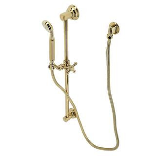 Kingston Brass Made to Match Single-Handle 1-Spray Shower Combo in Polished Brass with Slide Bar ... | The Home Depot