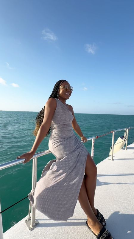 Fun and chic out that is 👇🏾
Boat approved 
Yacht party 
Cruise approved 
This set is currently on sale. Runs true to size, I am wearing a medium. Elastic waist with a slit and off shoulder.


#LTKtravel #LTKfindsunder100 #LTKsalealert