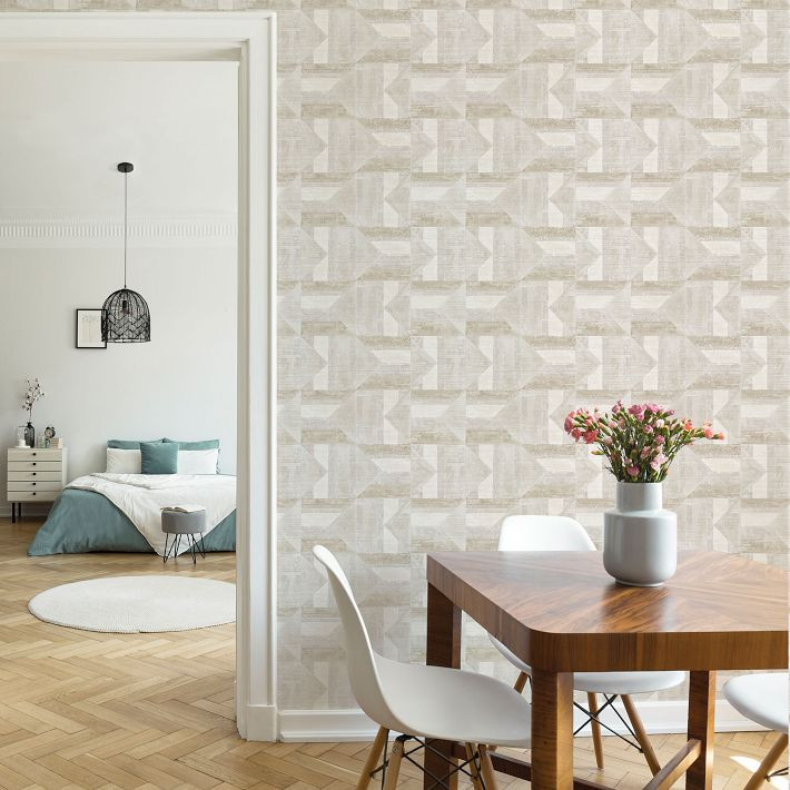 Quilted Patchwork Peel & Stick Wallpaper | West Elm (US)