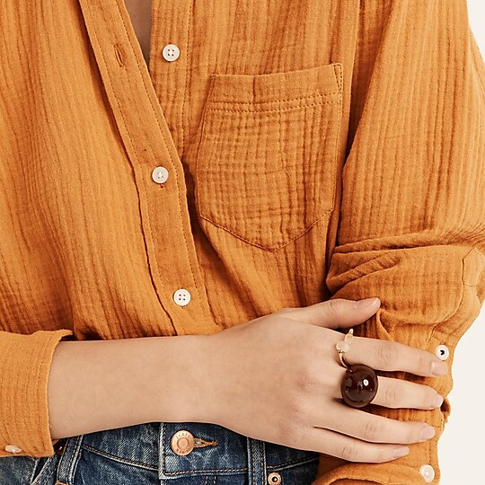 Classic-fit cozy gauze shirt | J. Crew US