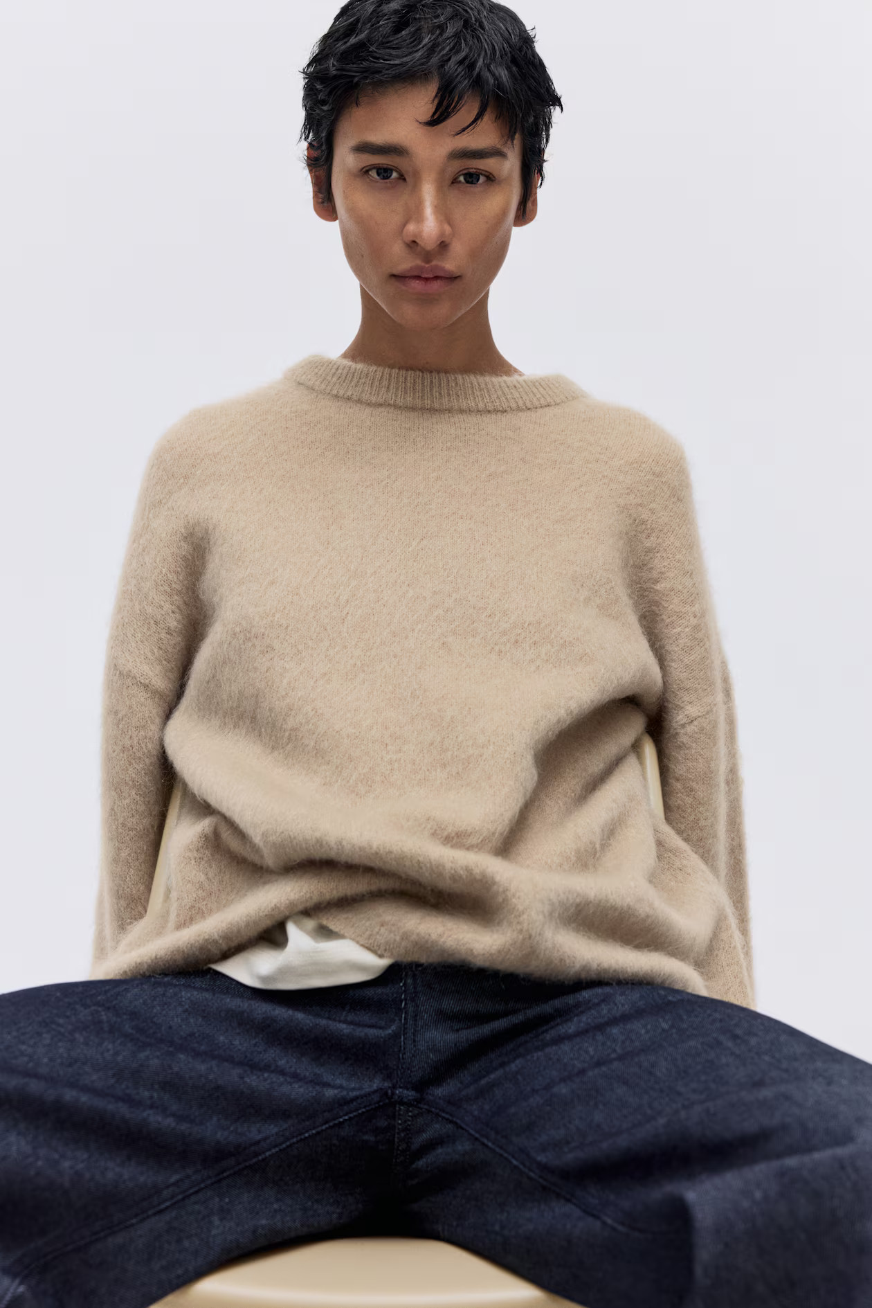 Oversized mohair-blend jumper | H&M (UK, MY, IN, SG, PH, TW, HK)