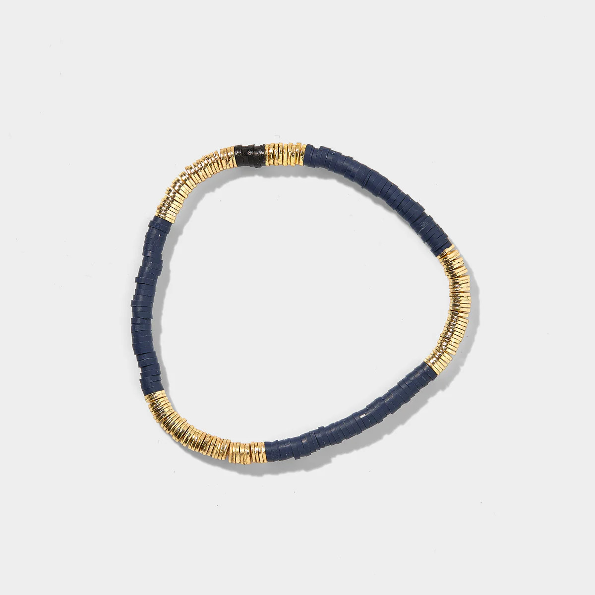 Navy Vinyl Bracelet 4mm | Allie + Bess