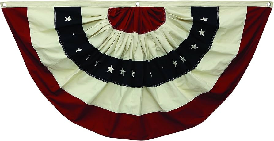 Creative Co-Op Fabric Flag Wall Décor in Half Circle Design | Amazon (US)